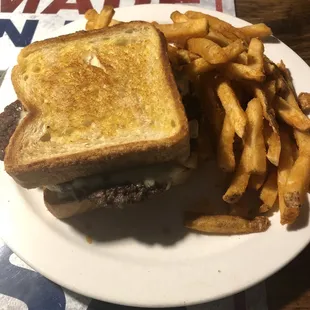 Patty melt burger