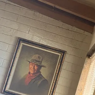 Ate breakfast with John Wayne.