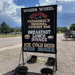 Outside sign