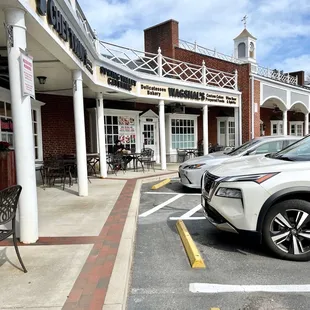 a car parked in a parking lot