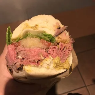 Adam's special. Loved the medium rare roast beef.