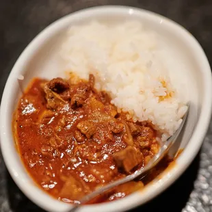 Tomato based Curry and Rice