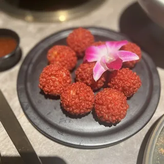 Fried Lychee Shrimp Ball