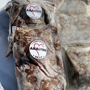 Pre-marinated wagyu bulgogi and galbi available