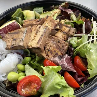 Grilled Tofu "Cha-shu" Salad