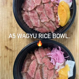 A5 wagyu rice bowl