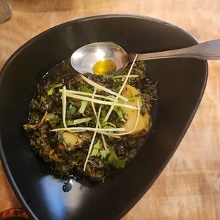 Spinach and potato
