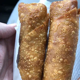 Best egg rolls ever. Make sure to use their homemade plum sauce.