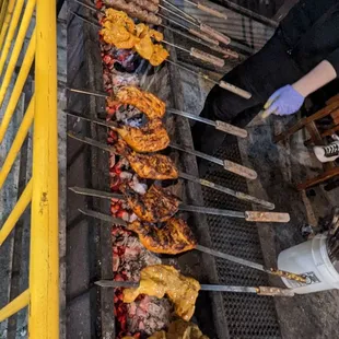 Grilling in front of your eye