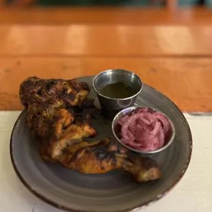 Grilled chicken leg
