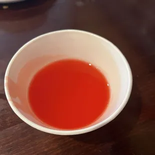 Red40 sauce that is supposed to be sweet and sour sauce