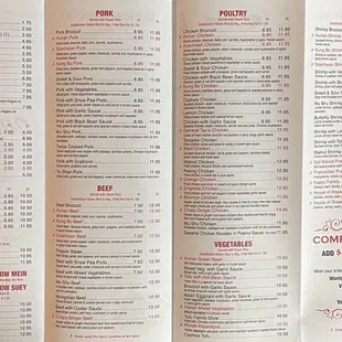 Hello all! This is our newest menu. Please refer to this menu prices and food!