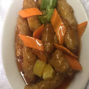 Sweet and sour chicken