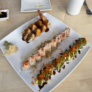 Sushi rolls. Excellent.