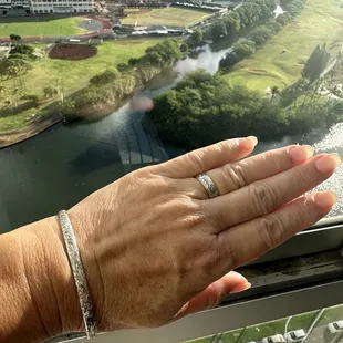 My ring sized and my new bracelet they made to match my ring