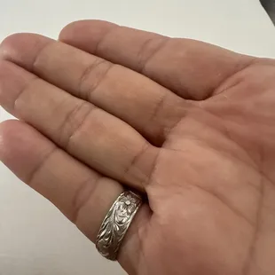 It fit my pinky but it was our anniversary ring