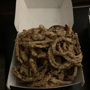 a box of onion rings