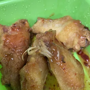 Leftover feathers on my wings