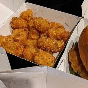 Parmesan truffle tots