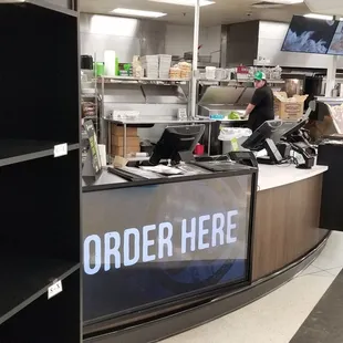 Order at the counter