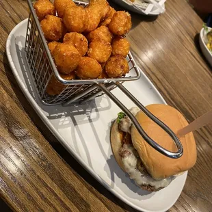 IMPOSSIBLE BURGER with Side Sweet Potato Tots