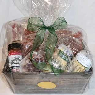 a ham wrapped in plastic