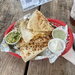 Shrimp quesadilla