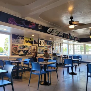 the interior of the restaurant