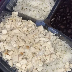 The new chicken they have for their bowls..