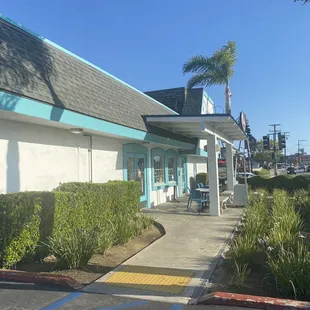 the front of the restaurant