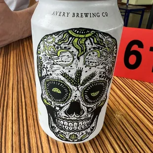 a beer in a can
