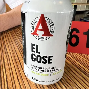 a can of el gose