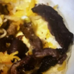 Burnt to a crisp  taco meat