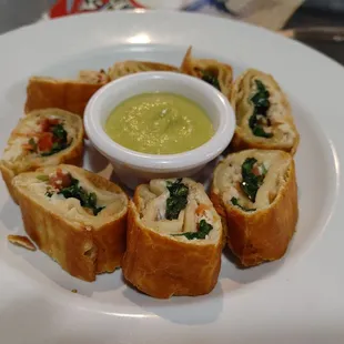 a bowl of dipping sauce