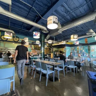 the interior of the restaurant