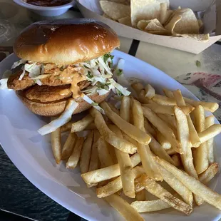 Spicy fish sandwich