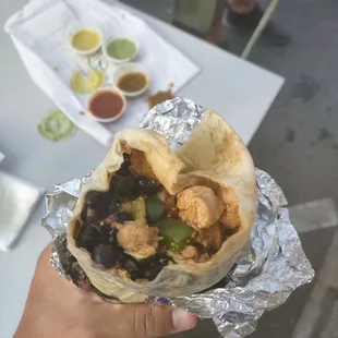 Bonsai chicken burrito