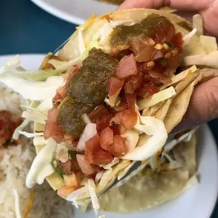 Fish taco from the new Plate Specials