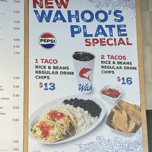 New Plate Specials