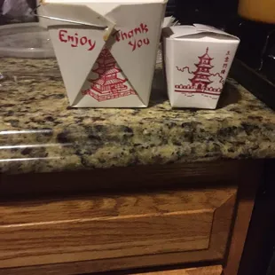 Pretty small box of rice for a large order of shrimp &amp; broccoli