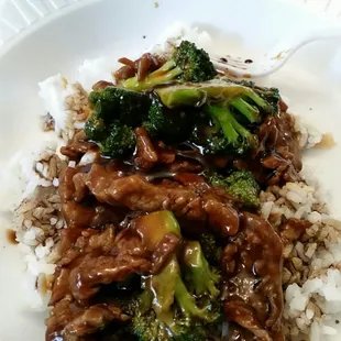Beef and Broccoli. So delicious!!