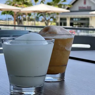 Lemonade slushee (left) Pog slushee (right)