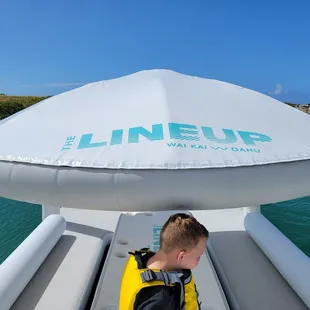 One of the floating party pads.