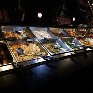 a variety of food items