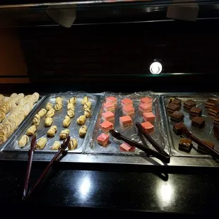 a variety of desserts