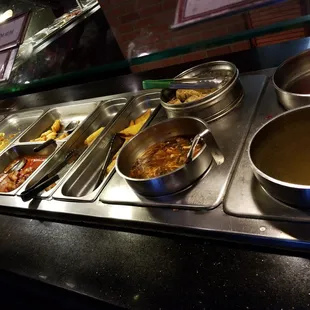 a variety of food items