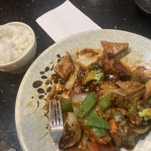 Tofu with Sauce Entree