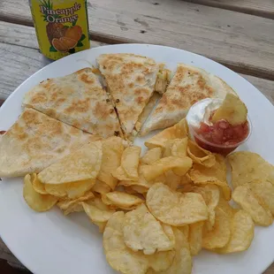 Chicken quesadillas!