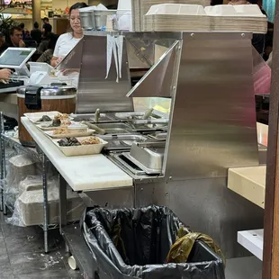 a man preparing food
