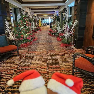 Hallway to the banquet rooms